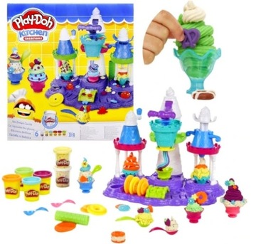 PLAY DOH DUŻY FABRYKA LODÓW ZAMEK LODZIARNIA XXL