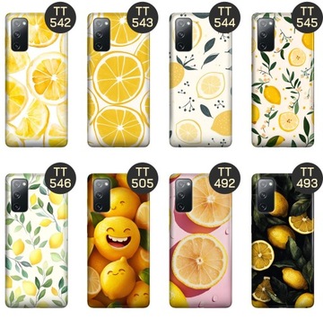 ETUI DO SAMSUNG GALAXY S20 FE / 5G WZORY CYTRYNY CYTRYNKI SMAK LATA CYTRUSY