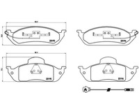 фото thumb №1, Brembo тормозные колодки тормозные mercedes w163 ml230-ml430