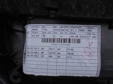 фото thumb №10, Боковина обивка правые перед дверь стекло audi a6 4g c7 bose 4g1867022