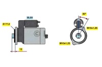 Купить Стартер 12v 2 2kw mitsubishi canter fe5 fe6, фото thumb