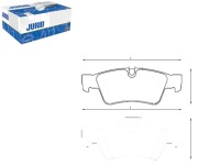 фото thumb №1, Jurid 573202jc набір гальмівних колодок гальмівних, гальма дискові