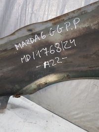 фото thumb №12, Крыло mazda 6 gg правый перед зелёный 02-08r.