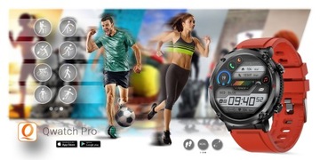 Умные часы Gravity GT21-6 + красный силиконовый ремешок