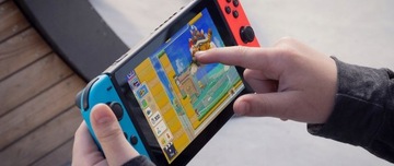 Консоль Nintendo Switch Neon Red & Blue Joy-Con, 32 ГБ | ПОЛНЫЙ КОМПЛЕКТ + ИГРА