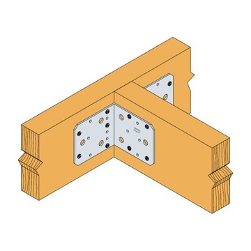 Łączniki ciesielskie kątowniki 88x88x65 x 2,5mm 100szt stalowe Simpson AB90