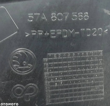 DOKŁADKA SPOILER ZDERZAKA TYŁ SKODA KAROQ 57A