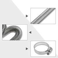 фото thumb №12, Wąż випускний o довжини 300 cm труба вихлопна з 2x супорти труби випускної
