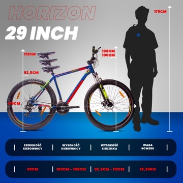 Rower górski MTB 29 cali Shimano aluminiowa lekka rama Tatra Bikes Horizon