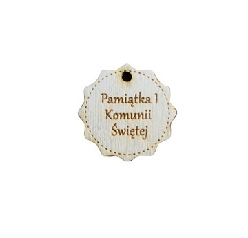 Tabliczka napis grawer komunia anioł stróż w1 3 cm