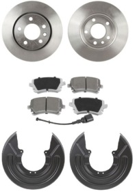 фото thumb №1, Тормозные диски задняя + тормозные колодки + защита vw transporter t5 t6 multivan 2003-