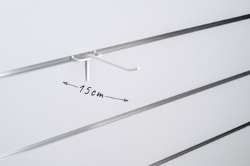 Крючок одинарный для Shop Space Wall, белый, 30 см