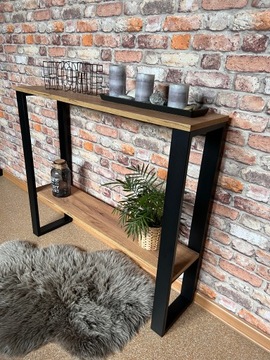Стол консольный, Стол консольный, Туалетный столик LOFT 110x25x87 Дуб