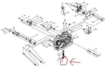 ПРОБКА СЛИВА МАСЛА Sym QuadRider 600cc OEM