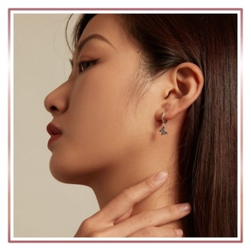 Серебряные серьги ВИСЯЩИЕ РАЗНОЦВЕТНЫЕ БАБОЧКИ S925