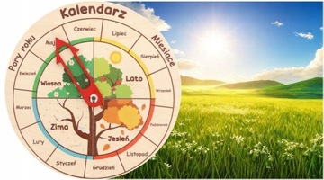 Деревянный образовательный календарь SEASONS METEO PL