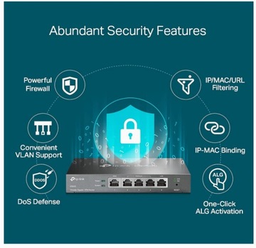 TP-LINK ER605 5-портовый двойной/множественный WAN VPN