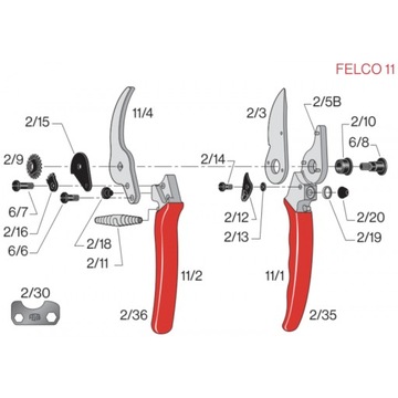 Секатор FELCO 11 Classic, новое поколение, размер L