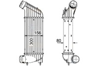 Купити Інтеркулер радіатор повітря наддувний [he, фото thumb