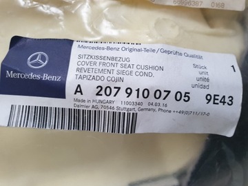 фото thumb №6, Mercedes e-klasa купе cabrio 207 w207 c207 чехол сиденье