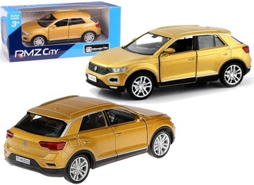 Автомобиль Volkswagen T-Roc gold RMZ Daffi металлический автомобиль открытие автомобиля