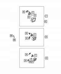 фото thumb №5, Кронштейн модуля мертвого pola правый jeep wrangler jl 18-25 68376512aa