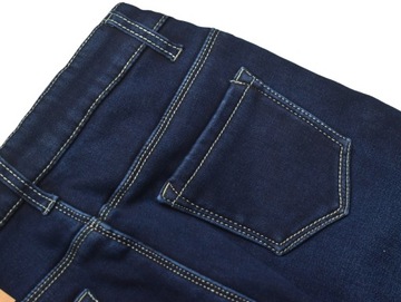 Джинсы GRACE Jeans на эластичной флисовой подкладке, темно-синие КАЧЕСТВО — 164