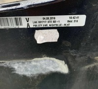 фото thumb №9, Vw passat b8 viii 14- бампер зад задній