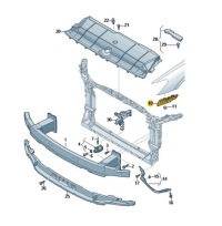 Купить Audi оригинальный номер 4k0807283 направляющая бампера, фото thumb