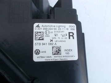 фото thumb №9, Volkswagen touran iii перед сторона правая лампа передняя 5tb941082a