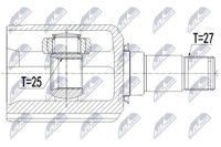 фото thumb №2, Npw-me-099 nty шарнир внутренний mercedes glk x20