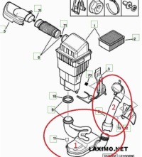 фото thumb №6, Oem номер citroen трубка  впуск фільтра повітря 1426.4c citroen xsara picasso