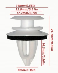 фото thumb №8, Кліпса штифт кліпси оббивка двері do bmw 3 e36 e46 e90 f30 5 e34 e39 20szt