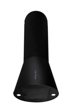 Nortberg INSPIRO 50см со светодиодной подсветкой, черная трубчатая островная вытяжка