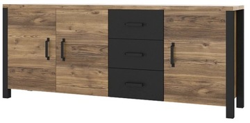 Большой комод LOFT, 190 см, для гостиной, матовый