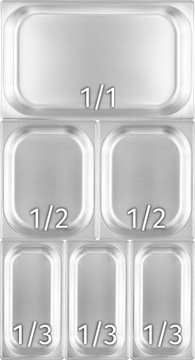 POJEMNIK GN 1/2 200 MM ZE STALI NIERDZEWNEJ GASTRONOMICZNY 11.6 L TECHNICA