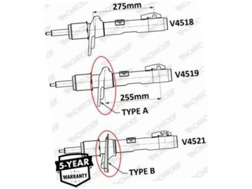 фото thumb №2, Амортизатори перед ford transit 2.0 2.2 13-19 custom 2.0 2.2 14-19