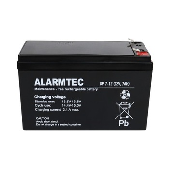 Akumulator AGM ALARMTEC serii BP 12V 7Ah