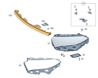 фото thumb №1, Лампа led центральная перед mercedes eqb x243