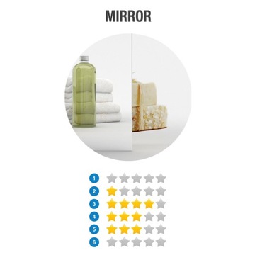 Parawan nawannowy na wannę składany 130 L mirror