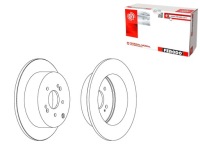 фото thumb №1, Тормозные диски тормозные 2szt. задняя hyundai santa fe ii 2.2d 2.7 03.06-12.12