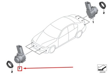 фото thumb №9, Bmw 2 купе f22, f87 парковка pdc датчик 66209261580 9261580