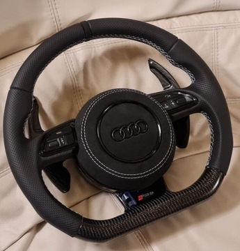 фото thumb №6, Кермо модифікація audi a6 c7 rs5 ori карбон