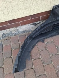 фото thumb №12, Нижній спойлер бампера накладка перед hyundai kona сірий структура