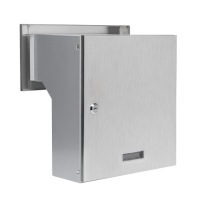 Ящик для писем регулируемый 19-26 см INOX STEEL +3 ключа