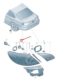 фото thumb №13, Vw passat cc 357 rear правый outer задний фонарь 3c8945208ae