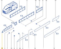 фото thumb №16, Молдинг двері права передня renault trafic iii opel vivaro b fiat talento