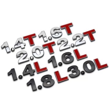 1 szt. 3D Metal 45mm 25mm DIY litery alfabetu godło numery chromowane
