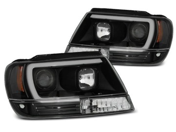 фото thumb №12, Jeep grand cherokee wj 99-05 лампи фари трубка light чорний