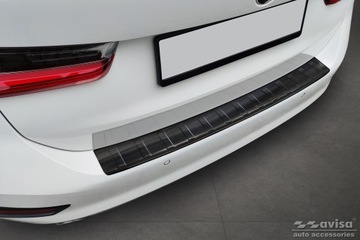 фото thumb №10, Накладка na бампер задний do bmw 3 vii g21 универсал чёрная